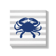 ネイビーブルーカニグレイと白ストライプ色