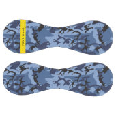 ネイビーブルーカモフラージュあなたの名前をパーソナライズ ソフトボール (パネル)