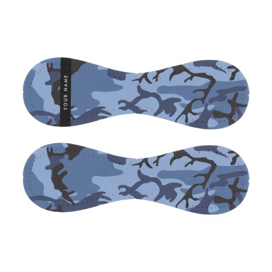 ネイビーブルーカモフラージュあなたの名前をパーソナライズ 野球ボール (パネル)