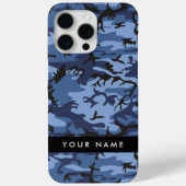ネイビーブルーカモフラージュあなたの名前をパーソナライズ Case-Mate iPhoneケース (裏面)