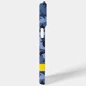 ネイビーブルーカモフラージュあなたの名前をパーソナライズ Case-Mate iPhoneケース (裏面 / 右)