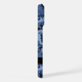 ネイビーブルーカモフラージュあなたの名前をパーソナライズ iPhoneケース (右側面)