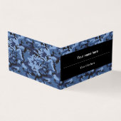 ネイビーブルーカモフラージュ、軍隊パターン、陸軍 名刺 (外部)