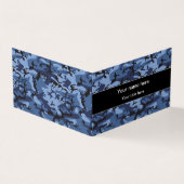 ネイビーブルーカモフラージュ、軍隊パターン、陸軍 名刺 (外部)