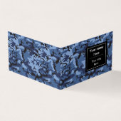 ネイビーブルーカモフラージュ、軍隊パターン、陸軍 名刺 (外部)