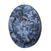 ネイビーブルーカモフラージュ、軍隊、陸軍 ダーツボード (正面右)