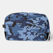 ネイビーブルーカモフラージュ、軍隊、陸軍 ドップキット (正面)