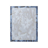 ネイビーブルーカモフラージュ、軍隊、陸軍 ノートパッド (回転)