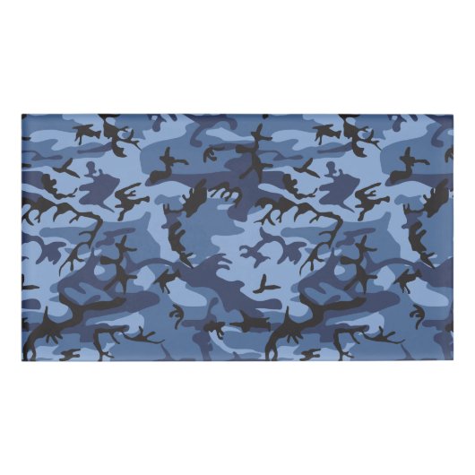 ネイビーブルーカモフラージュ、軍隊、陸軍 名札 (正面)