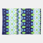 ネイビーブルーキッチン キッチンタオル (横)