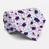 ネイビーブルーキャップ卒業テーマ ネクタイ (ロール)