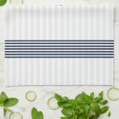 ネイビーブルーキャプテン航海のボートいかり キッチンタオル (折り畳み)