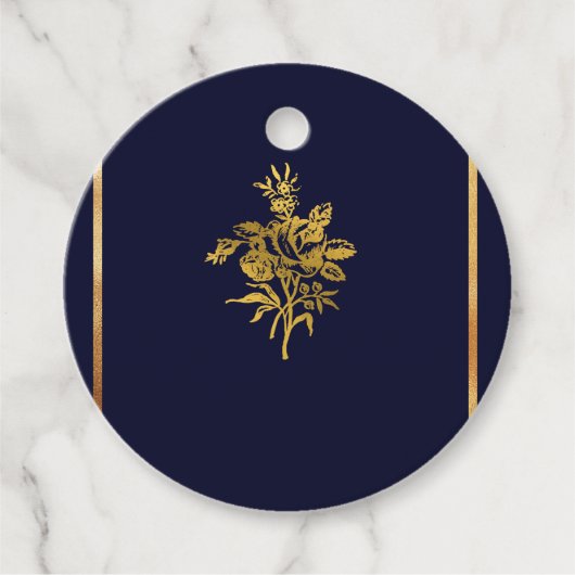 ネイビーブルーギフトラベル フェイバータグ (正面)