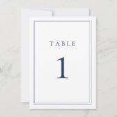 ネイビーブルークラシックミニマル結婚リスト (裏面)