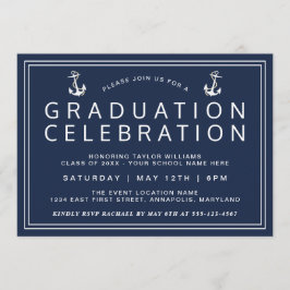 ネイビーブルークラシック航海の 招待状
