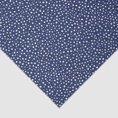 ネイビーブルークリスマスに白い雪 薄葉紙 (詳細)