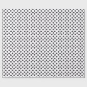 ネイビーブルークリスマスホリデースターギフト ラッピングペーパー (フラット)