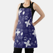 ネイビーブルークリスマス エプロン (インサイチュ)