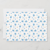 ネイビーブルークリームドラゴン&バルーンファースト誕生日 招待状 (裏面)