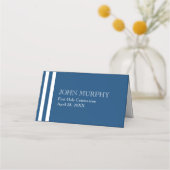 ネイビーブルークロスファースト座席表 プレイスカード (裏面)