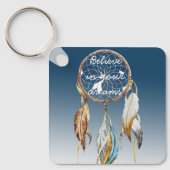 ネイビーブルーグラデーションドリーム捕手 キーホルダー (正面)