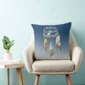 ネイビーブルーグラデーションドリーム捕手 クッション (椅子)