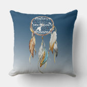 ネイビーブルーグラデーションドリーム捕手 クッション (正面)