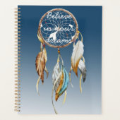 ネイビーブルーグラデーションドリーム捕手 プランナー手帳 (正面)