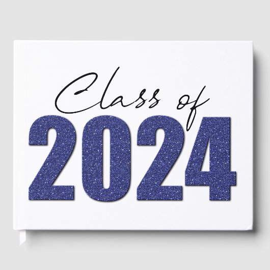 ネイビーブルーグリッタークラス2024 ゲストブック (正面)