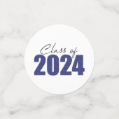 ネイビーブルーグリッタークラス2024 コンフェッティ (スモール正面)