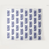 ネイビーブルーグリッタークラス2025フォトバックグラウンド タペストリー (正面(横))