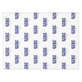 ネイビーブルーグリッタークラス2025 テーブルクロス (正面(横))