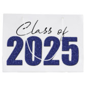 ネイビーブルーグリッタークラス2025 ラージペーパーバッグ (裏面)