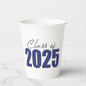 ネイビーブルーグリッタークラス2025 紙コップ (正面)