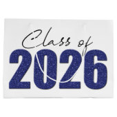 ネイビーブルーグリッタークラス2026 ラージペーパーバッグ (裏面)