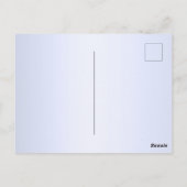 ネイビーブルーグリッタースパークルバルーン子供の誕生日 ポストカード (裏面)