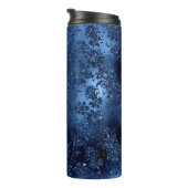 ネイビーブルーグリッターマーメイドパターン タンブラー (回転右)