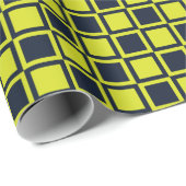 ネイビーブルーグリーンチェッカーボード ラッピングペーパー (ロールコーナー)