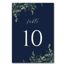 ネイビーブルーグリーンリー植物水色結婚ズ