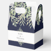 ネイビーブルーグリーン結婚リーありがとう フェイバーボックス (オープン)