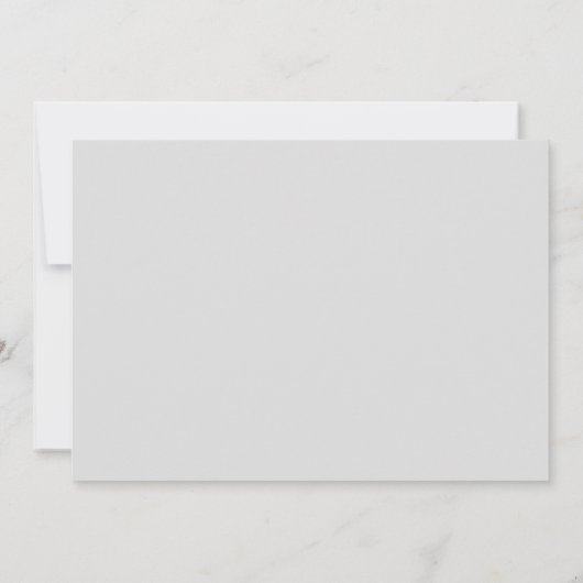 ネイビーブルーグレーストライプホワイトの日付を保存 招待状 (裏面)