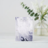 ネイビーブルーゲート大理石ネックレスイヤリングディスプレイ 名刺 (スタンド正面)