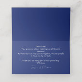 ネイビーブルー💙コーンフラワー空想 プレイスカード (内部開封)