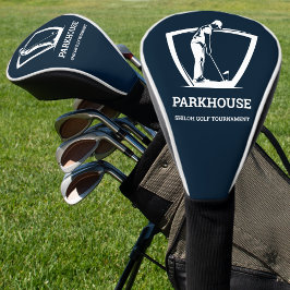 ネイビーブルーゴルファー名大会開催 ゴルフヘッドカバー