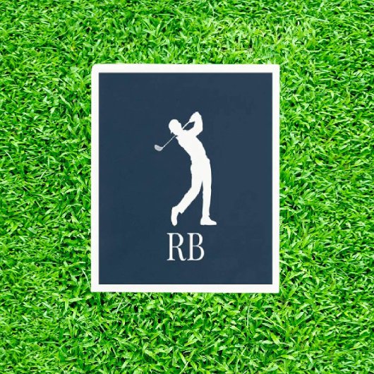 ネイビーブルーゴルフ スタンダードカクテルナプキン