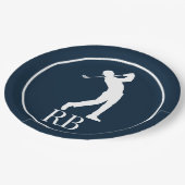 ネイビーブルーゴルフ ペーパープレート (アングル)