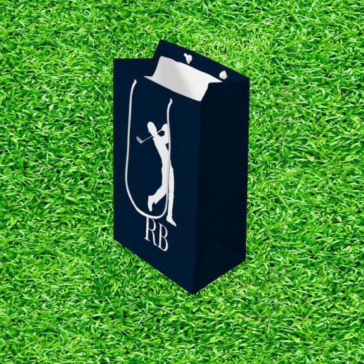 ネイビーブルーゴルフ ミディアムペーパーバッグ