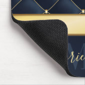 ネイビーブルーゴールデン マウスパッド (コーナー)