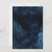 ネイビーブルーゴールドフォイルバチェロレッテ招待状 招待状 (裏面)