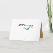 ネイビーブルーサイコロヴィンテージベガスありがとう サンキューカード (裏面)